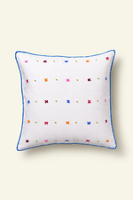 Tiny Blossom Cross-Stitch Cushion Cover