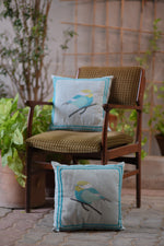 Blue Sparrow Cushion