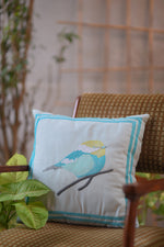 Blue Sparrow Cushion