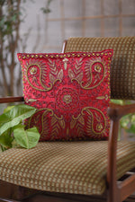 Cherry Red Silky Cushion