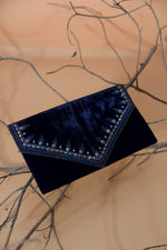 Blue velvet HandBag