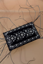 Black And Silver Sequin Handbag