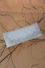 White Glass Beads Handbag