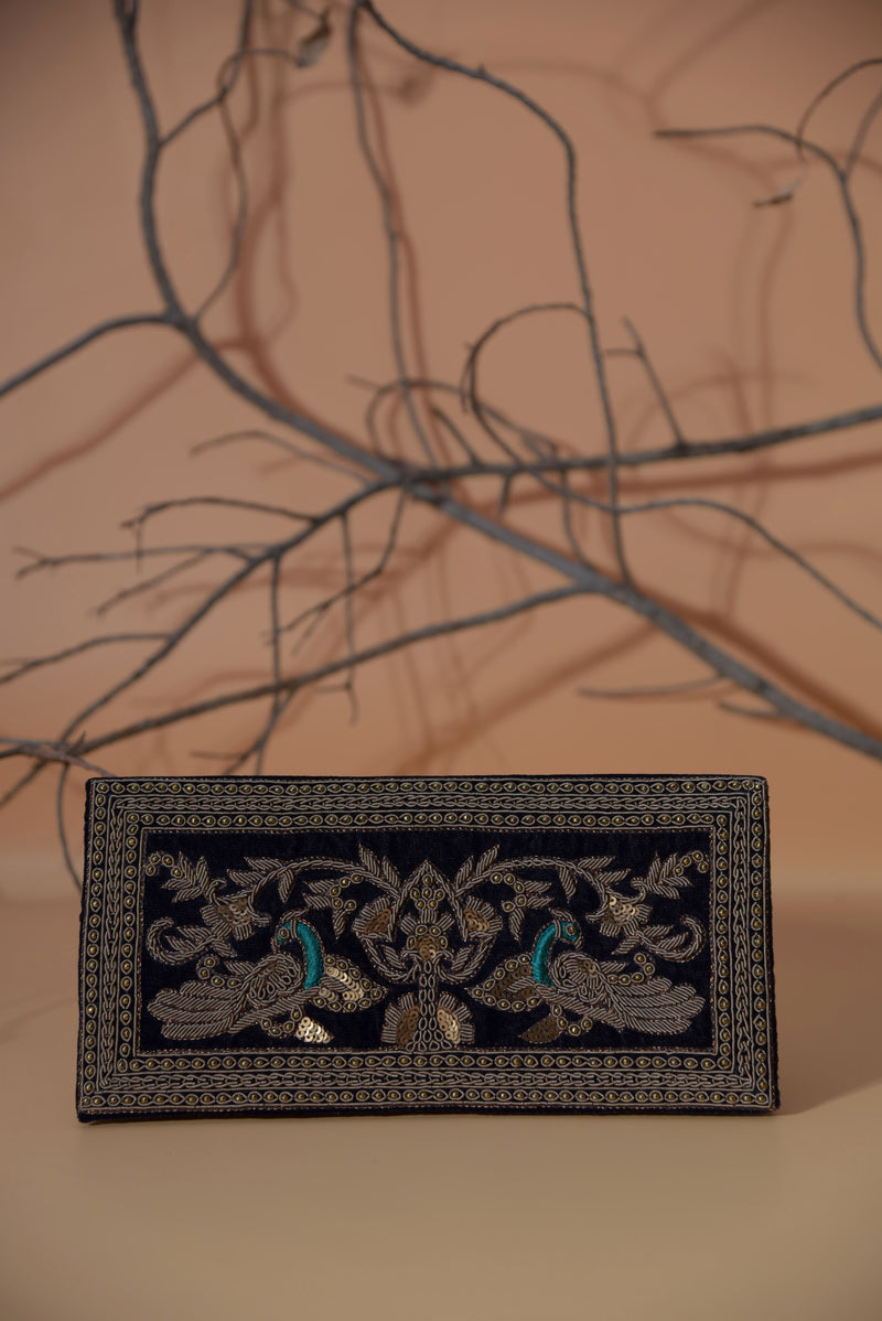 Blue Peacock Handbag