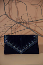 Blue velvet HandBag