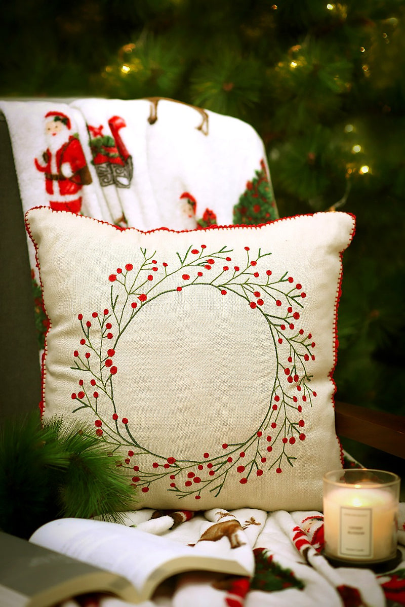 Holly Berries Cushion