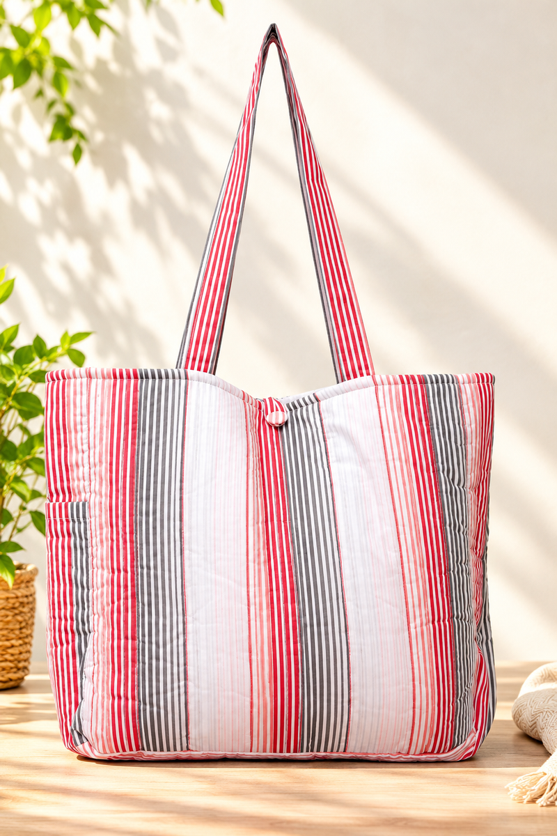 The Daily Stripe Quilted Bag