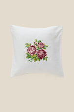 Vintage Trio-Roses Cushion