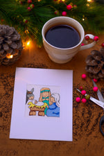 Baby Jesus Family Card