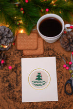 Forest Green Tree Card