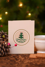 Forest Green Tree Card