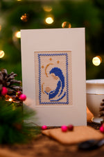 Baby Jesus And Mary Card(Joy to the world)