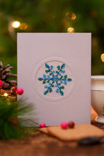 New Bark Snowflake Card (Winter card)