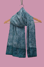 Grey And Forest Green Scarf