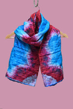 Fusion Of Blue & Maroon Scarf