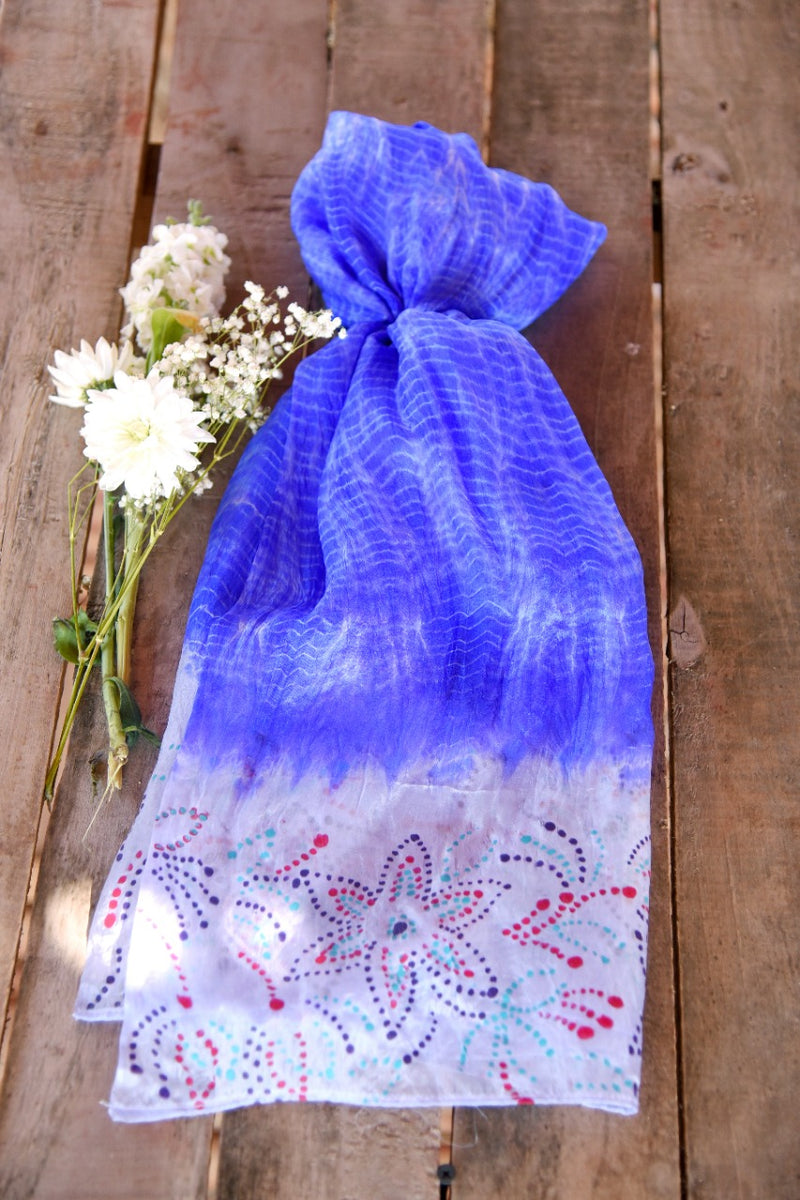 Ombre Blue Scarf