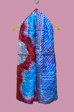 Fusion Of Blue & Maroon Scarf