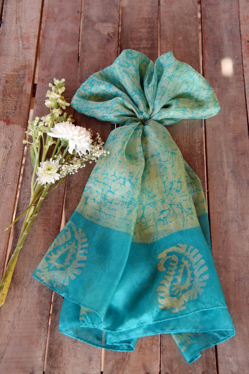 Pistachio Paisley Scarf