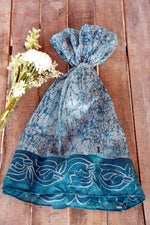 Grey And Forest Green Scarf