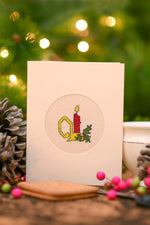 Red Melting Candle Card