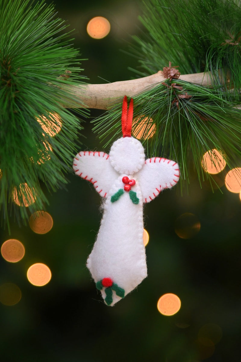 Frosted Little Angel  Ornament