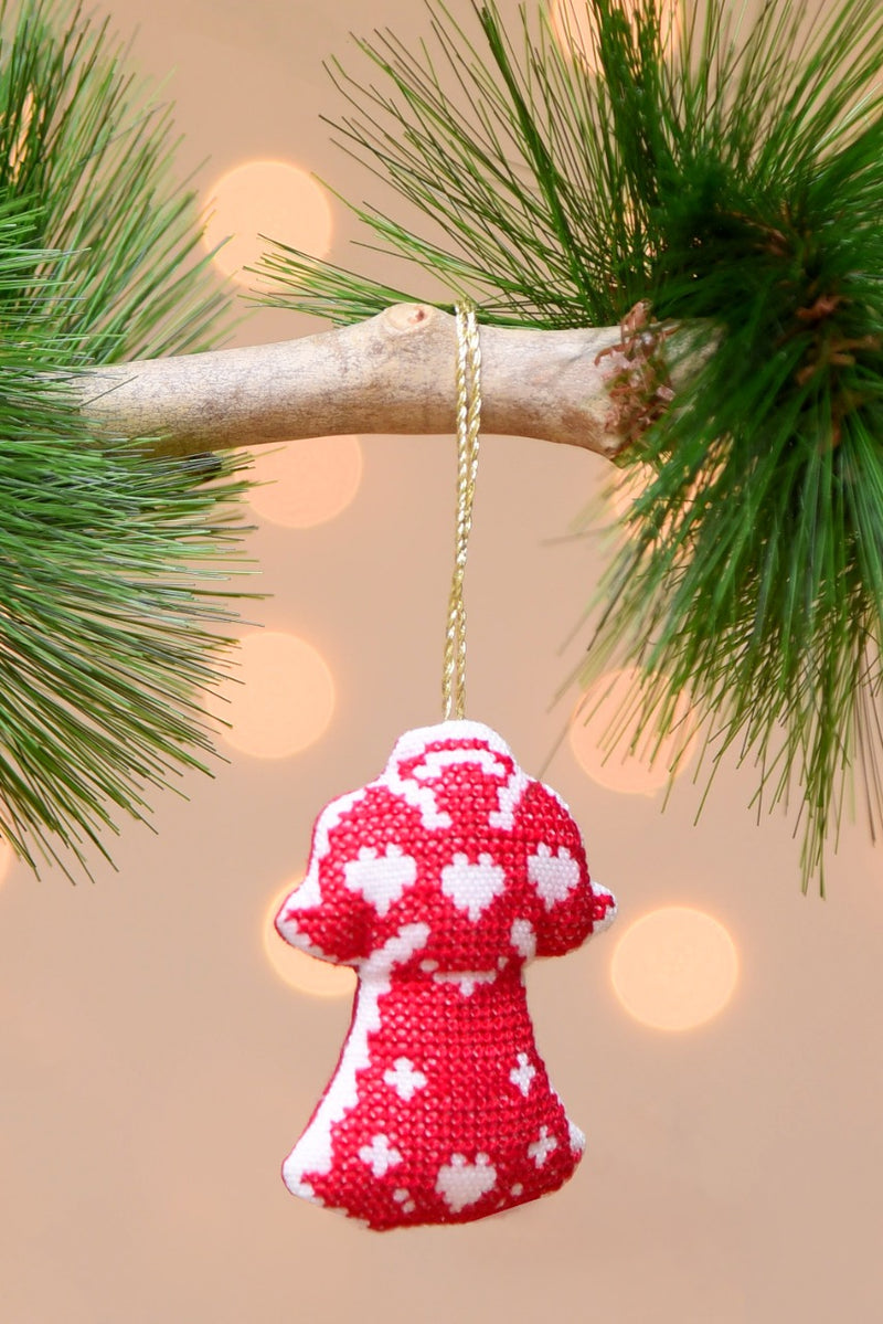 Cross-Stitch Angel Ornament