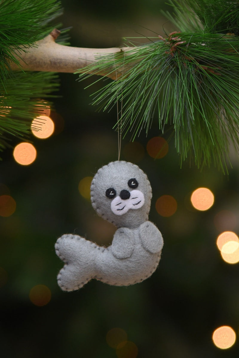 Happy Sea Seal Ornament