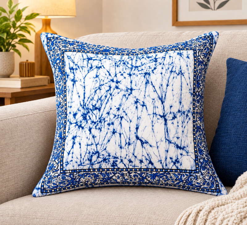 Ocean Breeze Batik Cushion Cover