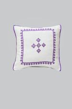 Purple Sindhi Embroidered Cushion