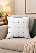 Tiny Blossom Cross-Stitch Cushion Cover