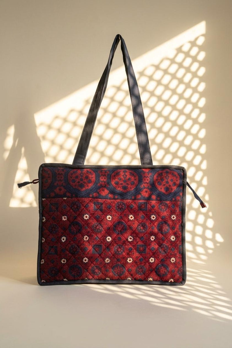 Ajrak print bag