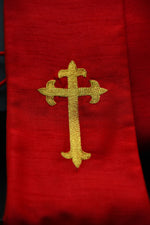 Fleury Cross on Red Stole