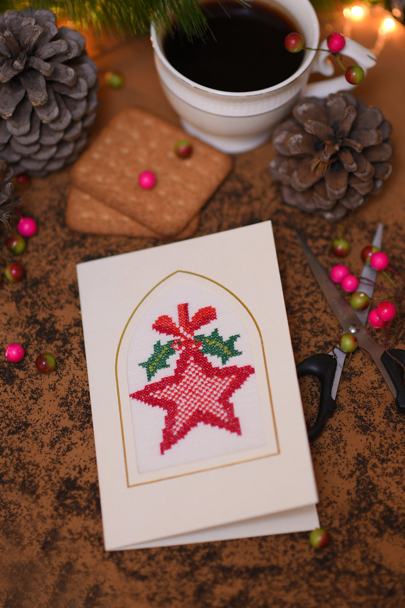 Christmas Red Star Card