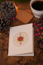 Winter Poinsettia Card