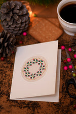 Holly Wreath Card