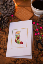 Heart Christmas Stocking Card