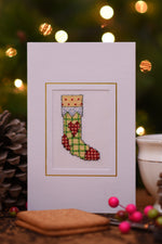 Heart Christmas Stocking Card