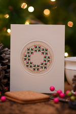 Holly Wreath Card