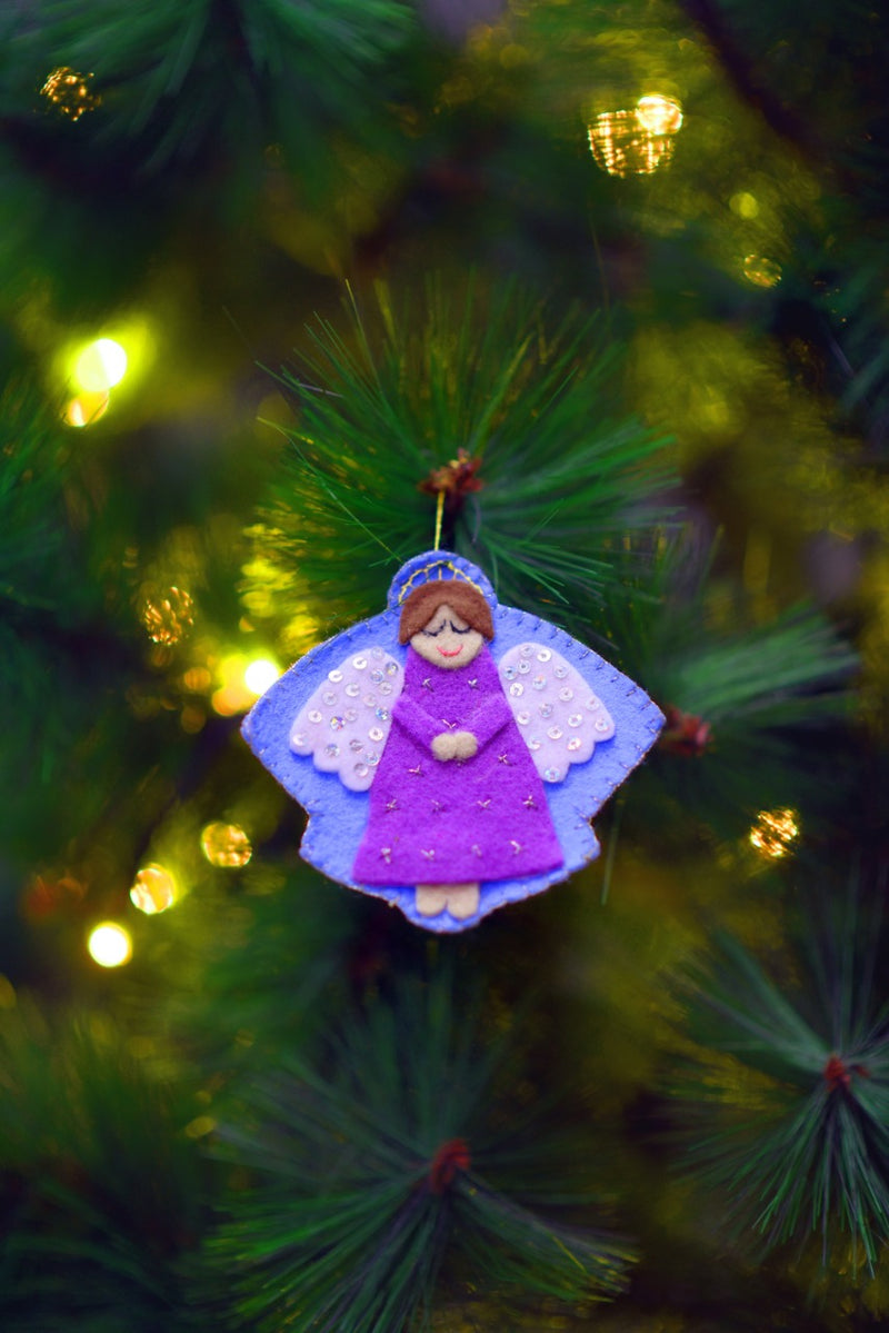 Lavender Fairy Ornament