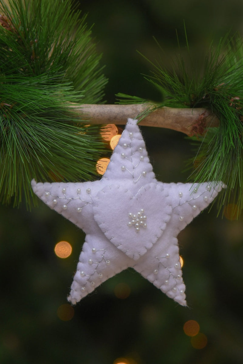 Snow Star Ornament