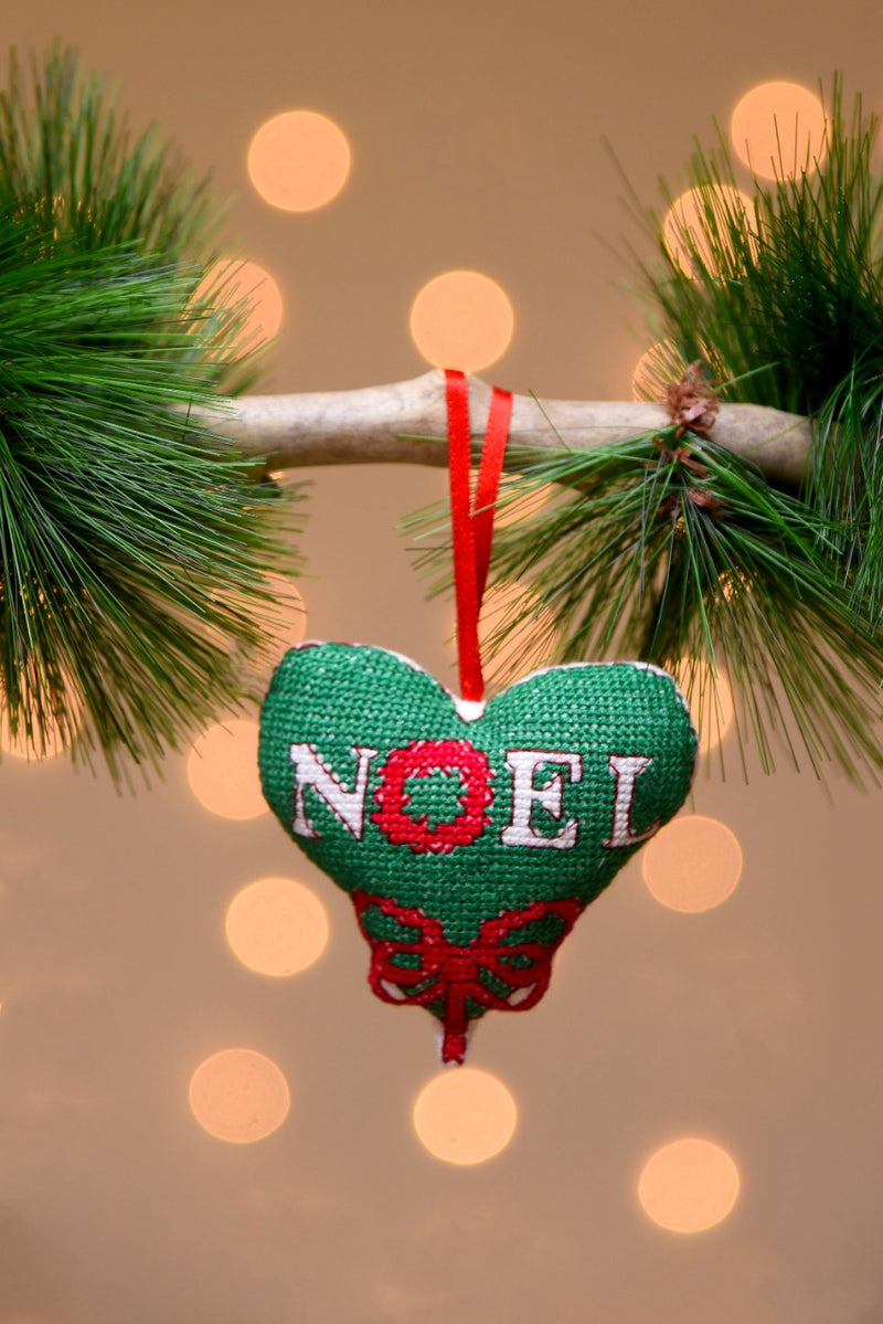 Heart shaped Noel Ornament