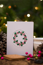 Cherries Wreath Christmas Card