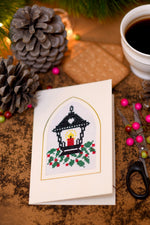 Cottage Christmas Lantern Card