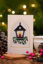 Cottage Christmas Lantern Card