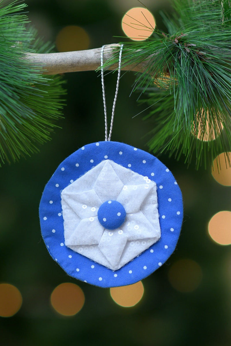 Blue Fabric Ornament