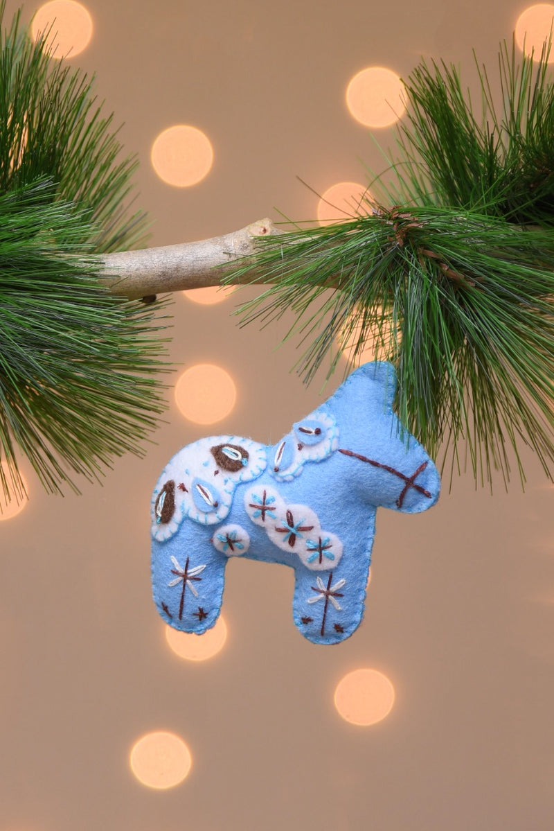 Cute Icy Horse Ornament