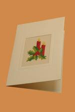 Red Pillar Candle Card