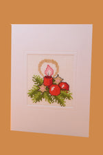 Christmas Burning  Candle Card