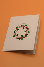 Cherries Wreath Christmas Card