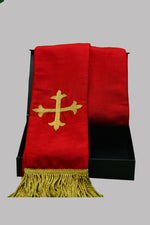 Short Cross On Red Stole